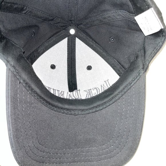 Jack Daniels Whiskey Brand Hat Cap Embroidered Black Strap back Adjustable - Picture 5 of 7